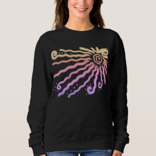 Colourful Abstract Wearable Art Sweatshirt