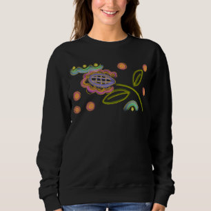 Colourful Abstract Wearable Art Sweatshirt