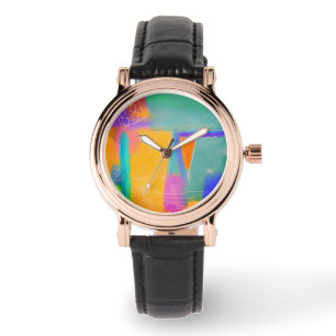 Colourful Abstract Wearable Art Watch