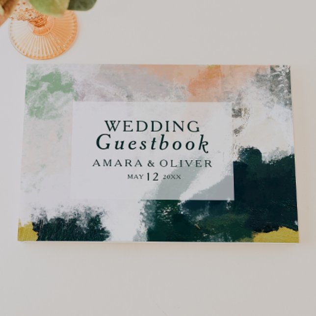 Colourful Abstract Wedding Guest Book (Creator Uploaded)