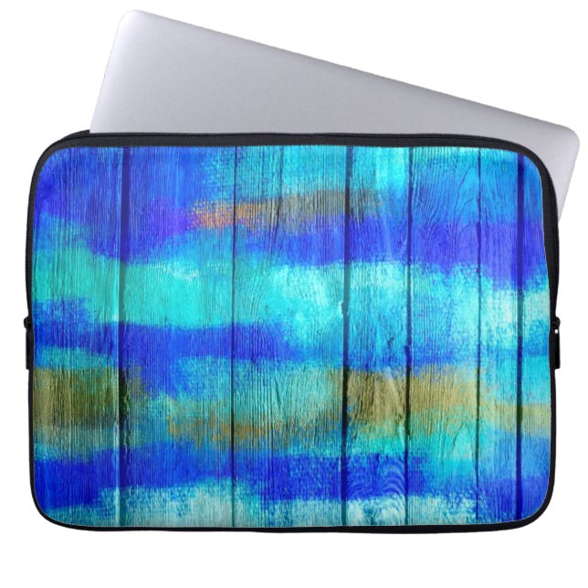 Colourful Abstract Wood #5 Laptop Sleeve (Front)