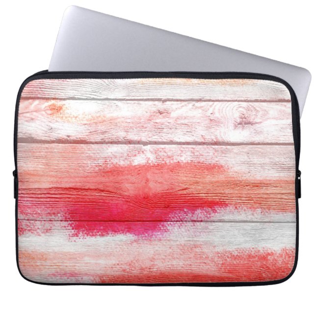 Colourful Abstract Wood #9 Laptop Sleeve (Front)