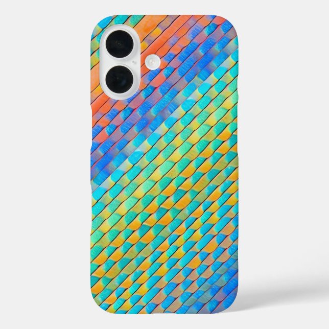 Colourful Abstract Woven Digital Pattern Case-Mate iPhone Case (Back)