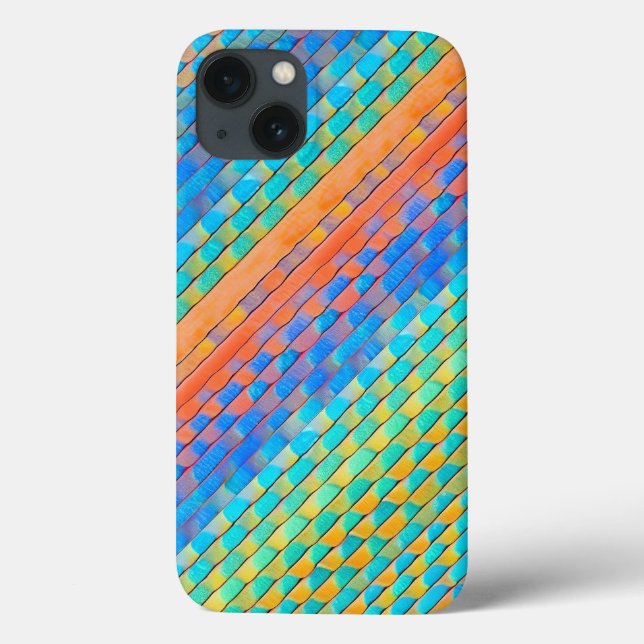 Colourful Abstract Woven Digital Pattern Case-Mate iPhone Case (Back)