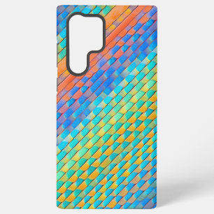 Colourful Abstract Woven Digital Pattern Samsung Galaxy Case