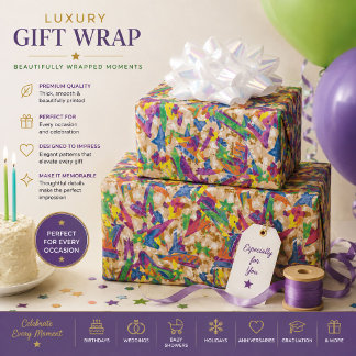 Colourful Abstract Wrapping Paper