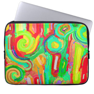 Colourful Abstraction Pattern Laptop Sleeve