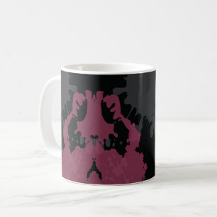 Colourful Abstractions: A Fusion of Splashes Coffee Mug