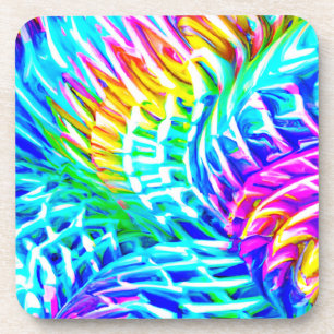Colourful Abstractions Pattern Coaster