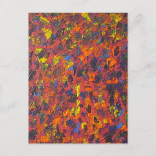Colourful Abtract Art  Postcard