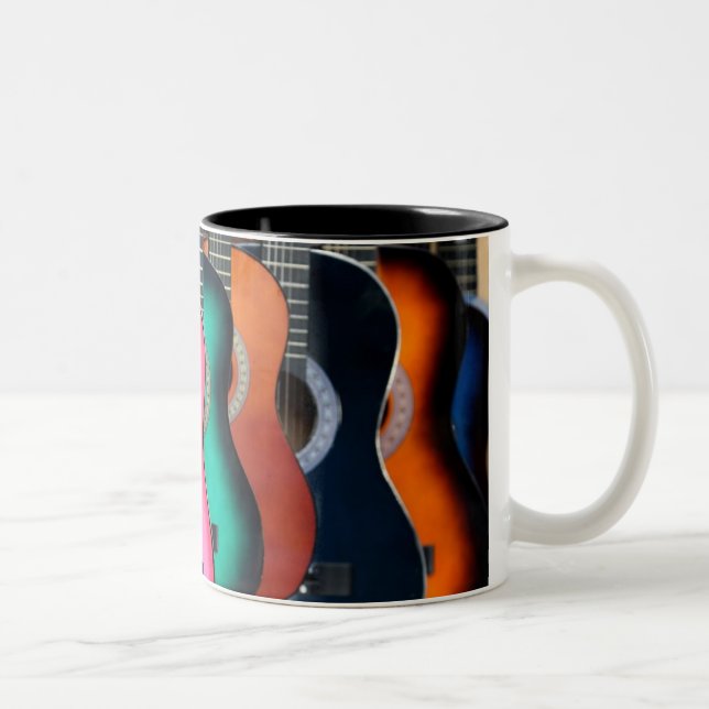 Colourful Acoustic Guitars Coffee Mug (Right)