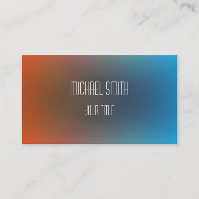 Colourful Acrylic Abstract Business Card (Front)