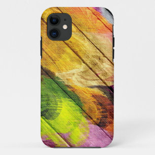 Colourful Acrylic Painting on Wood #10 Case-Mate iPhone Case