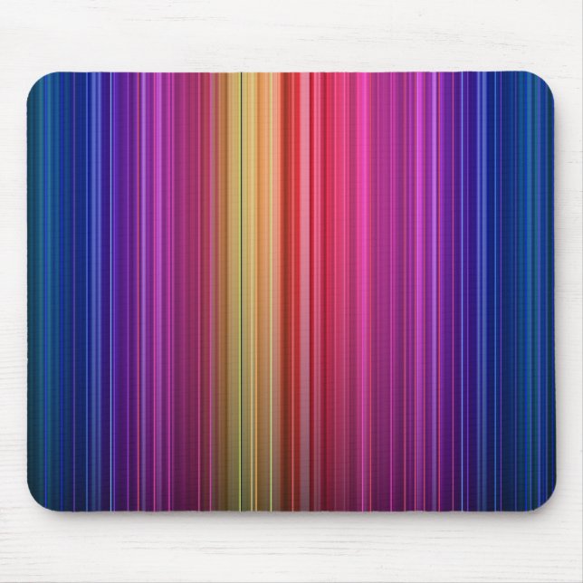 Colourful Acrylic Vertical Rainbow Pattern | Mouse Pad (Front)