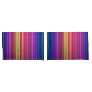 Colourful Acrylic Vertical Rainbow Pattern | Pillowcase