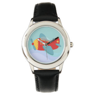Colourful & Adorable Cartoon Aeroplane for kids Watch