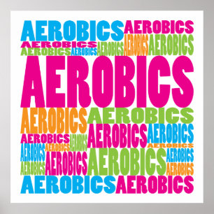 Colourful Aerobics Poster