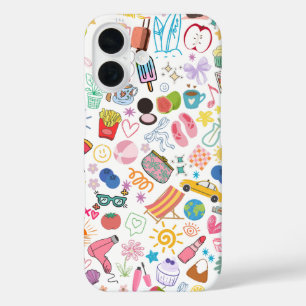Colourful Aesthetic Doodle Phone Case