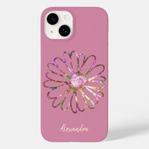 Colourful Aesthetic Rainbow Stylish Flower Case-Mate iPhone 14 Case