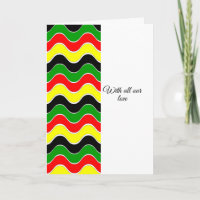 Colourful African American sympathy