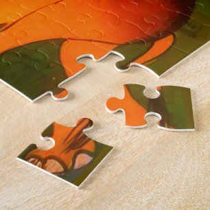Colourful  African wild animal safari colours Jigsaw Puzzle