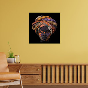Colourful African Woman Poster