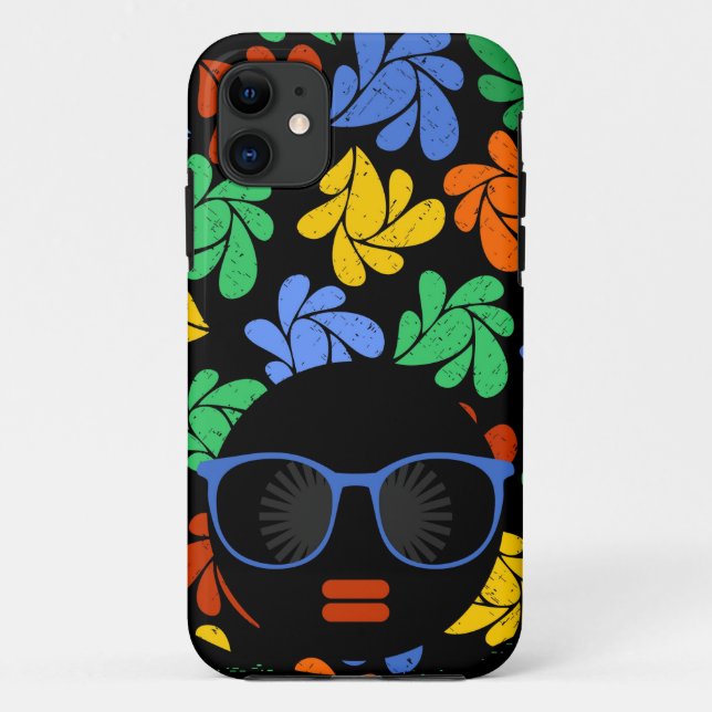 Colourful Afro Love Case-Mate iPhone Case (Back)