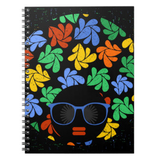 Colourful Afro Love Notebook