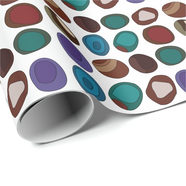 Colourful Agate Stone Crystal Pattern Wrapping Paper (Roll Corner)