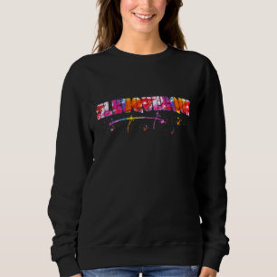 Colourful Albuquerque Lettering Watercolor Albuqu Sweatshirt