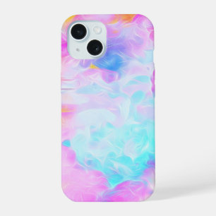 Colourful Alcohol Ink Paint Swirl Abstract iPhone 15 Case