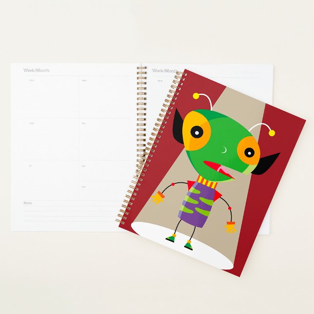 Colourful Alien Ant in Spotlight Quirky Sci-Fi  Planner (Creator Uploaded)