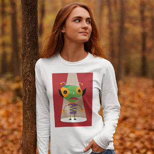 Colourful Alien Ant in Spotlight Quirky Sci-Fi  T-Shirt