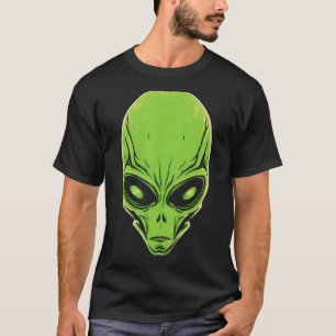 Colourful Alien Head Believe UFO Human Festival Co T-Shirt