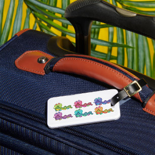 Colourful Alien Worms Luggage Tag