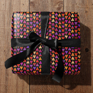 Colourful All Occasion Triangle Pattern  Wrapping Paper