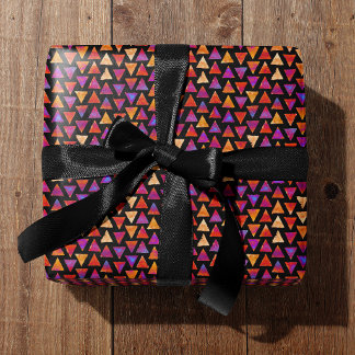 Colourful All Occasion Triangle Pattern  Wrapping Paper
