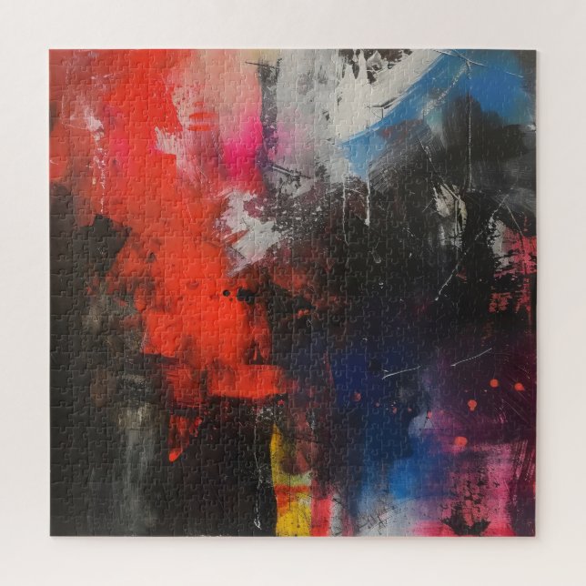 Colourful Allegory Abstract Art Jigsaw Puzzle (Vertical)