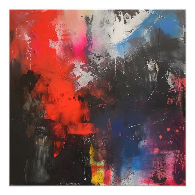 Colourful Allegory Abstract Art Photo Print (Front)