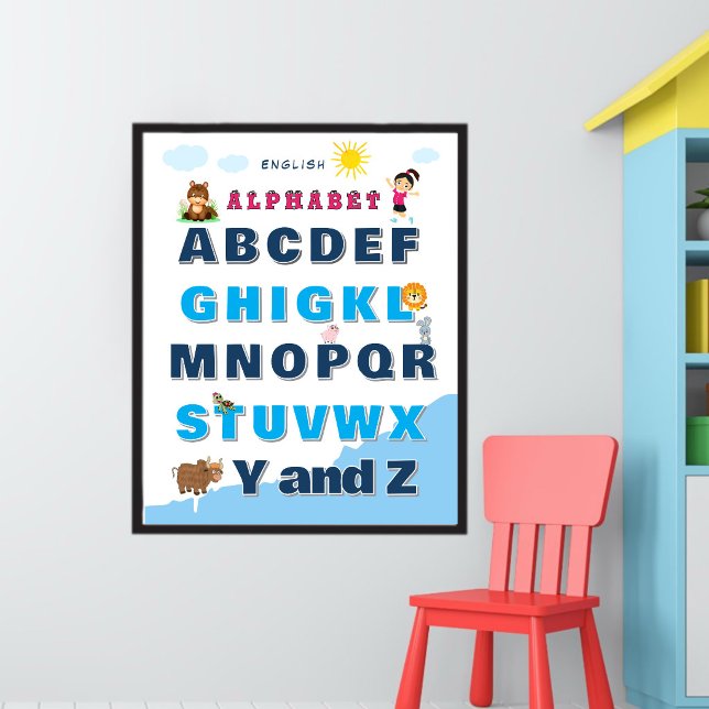 Colourful Alphabet Learning Poster  (Creator Uploaded)