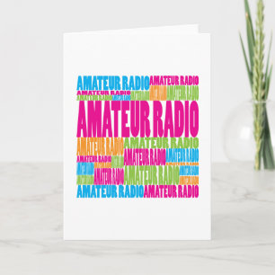 Colourful Amateur Radio Card