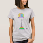 Colourful Ampersand Hanukkiah T-Shirt<br><div class="desc">The unique stand of this vividly-colourful hanukkiah is made of ampersands,  and it all screams,  " Happy Hanukkah!"  Opposite side is coordinated with colourful spinning dreidel.  ~ karyn</div>
