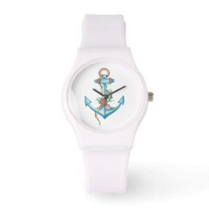 Colourful Anchor Nautical Watch