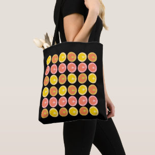 Colourful and Bright GrapeFruit Slices  Tote Bag