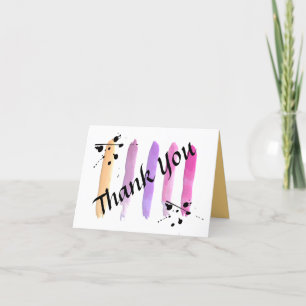 Colourful and Cheery Pastel Thank You Card