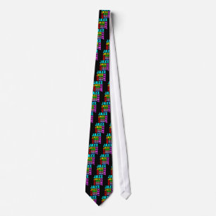 Colourful and cool jazz tie