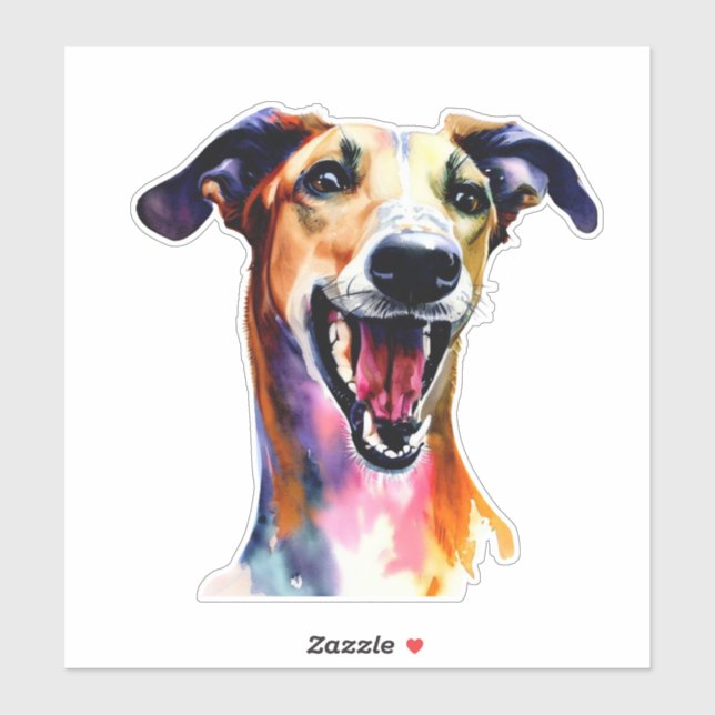 Colourful and Cute Greyhound Artwork (Sheet)