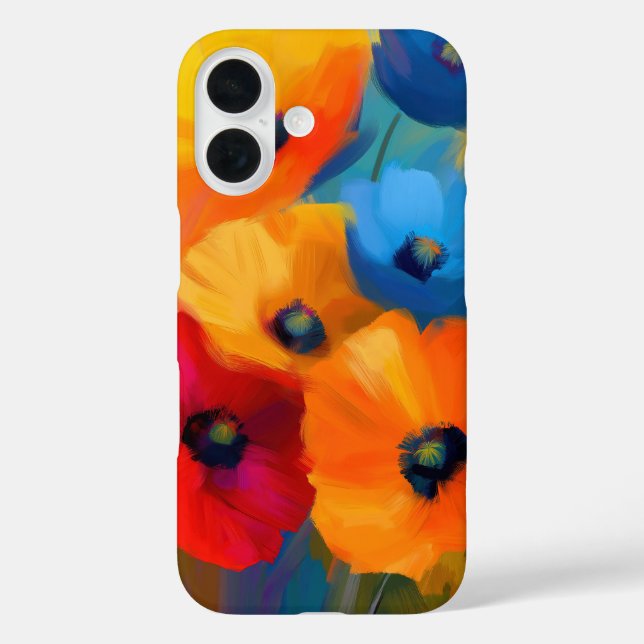 Colourful and Dramatic Flower Blossoms Case-Mate iPhone Case (Back)
