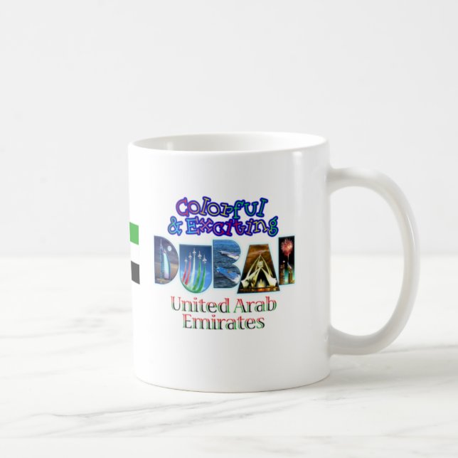 Colourful and Exciting Dubai Coffee Mug (Right)