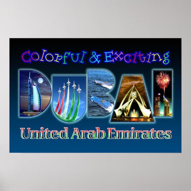 Colourful and Exciting Dubai Poster (Front)